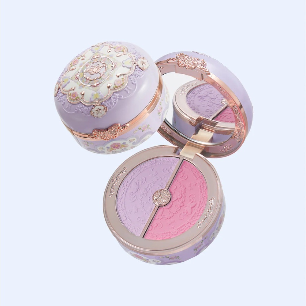 New Flower Knows Butterfly Cloud Collar Rouge Box Highlighting Blush Duo Powder